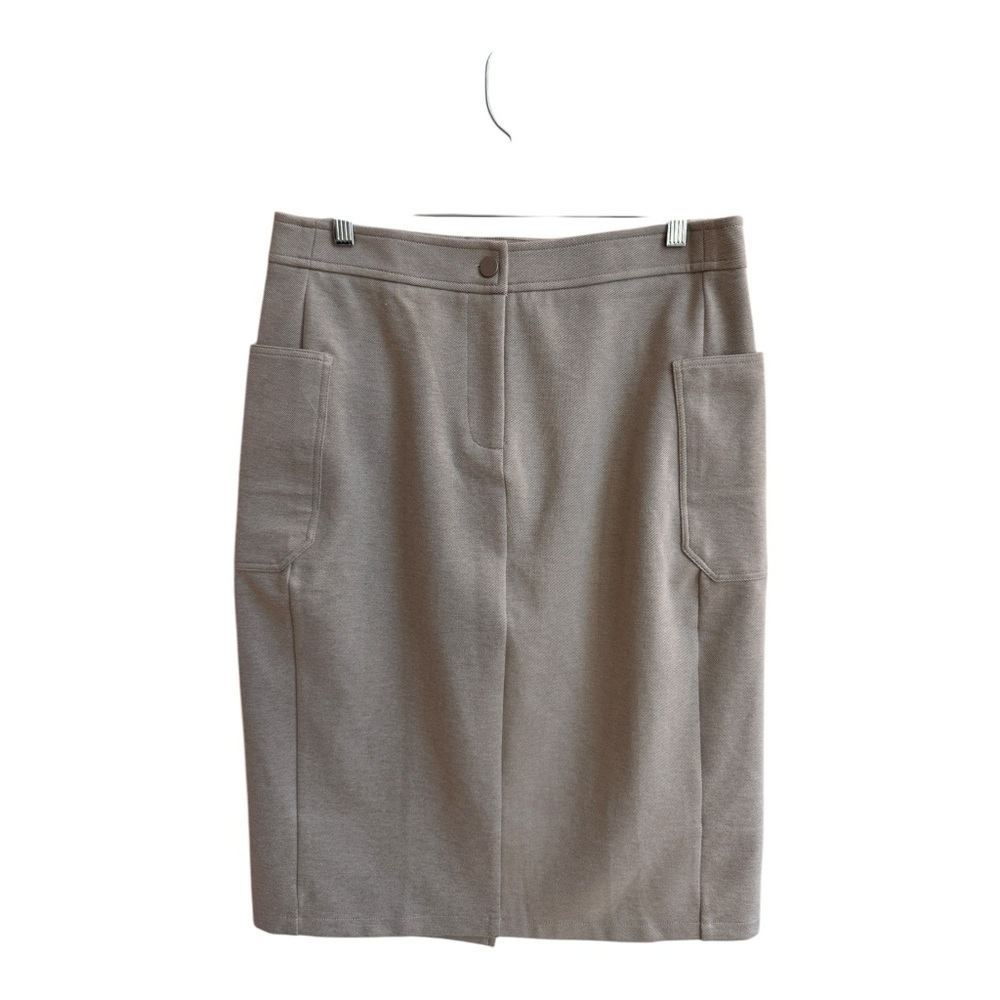 OGL Beige Miya Moon Thermal A Line Knee Length Cargo Skirt Womens Size L